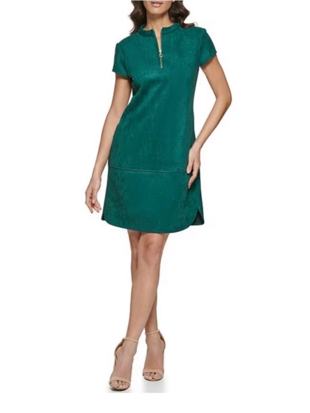 Kensie Sheath Dress Size 8 Gold Zipper